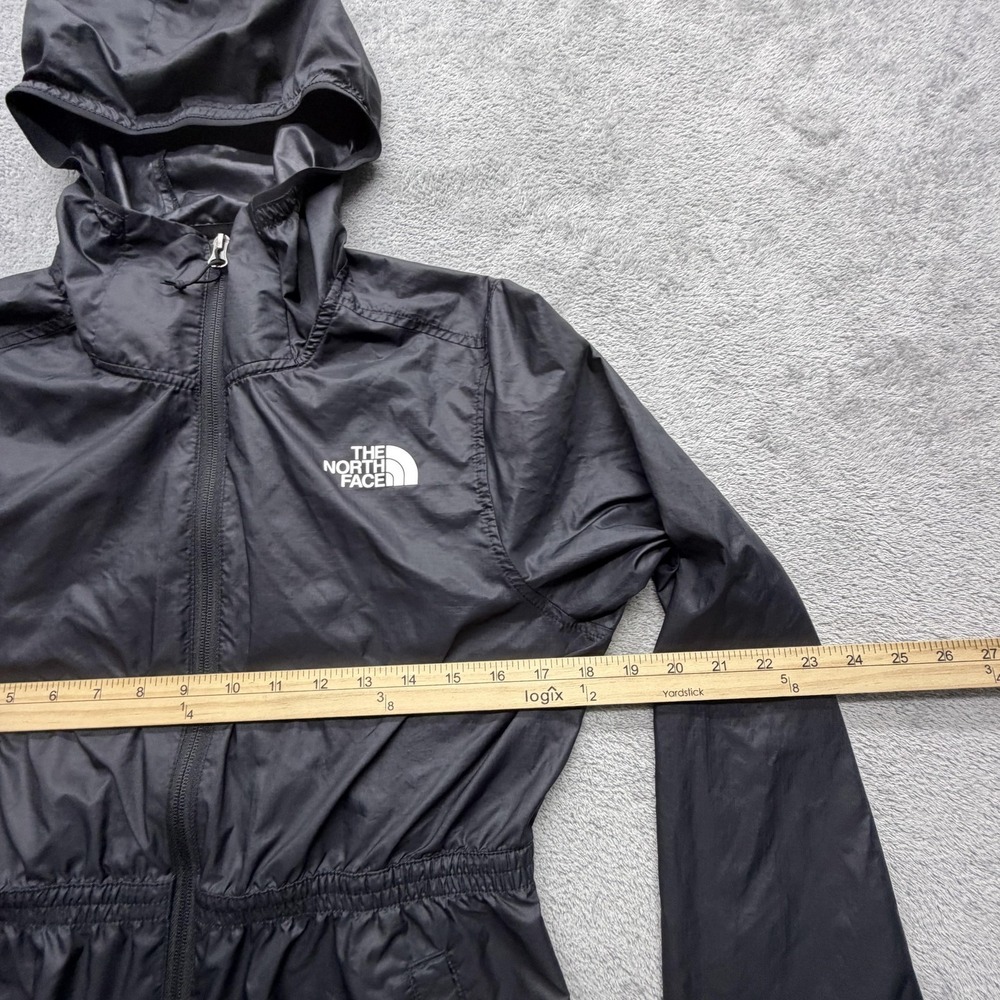 The North Face‎ Jacket Womens M Black Windbreaker Hooded Lightweight Pockets - Picture 6 of 8